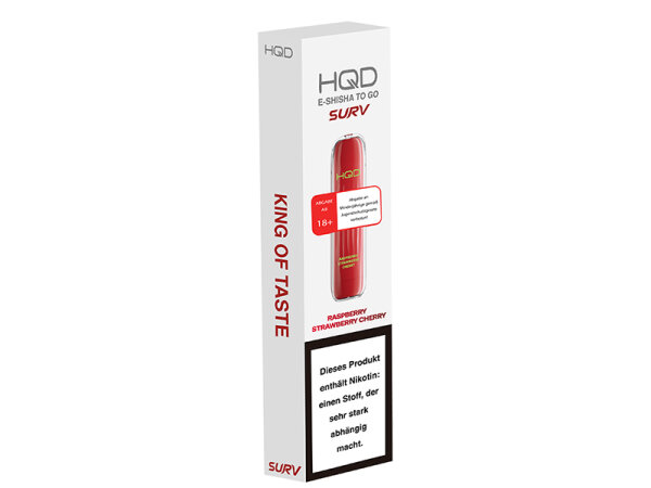 HQD Surv 18mg/ml - Raspberry Strawberry Cherry