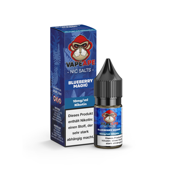 VapeApe Liquid 10ml - Blueberry Magic 10mg/ml