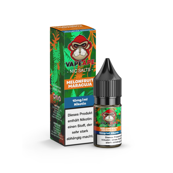VapeApe Liquid 10ml - Melonfruit Maracuja 10mg/ml