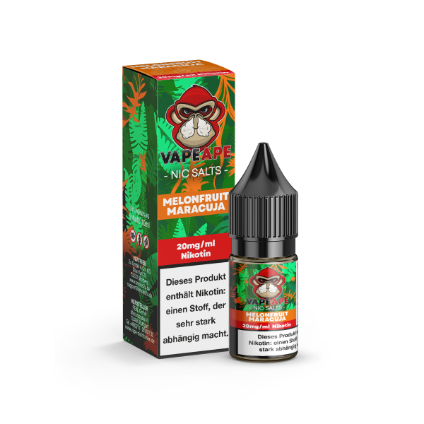 VapeApe Liquid 10ml - Melonfruit Maracuja 20mg/ml