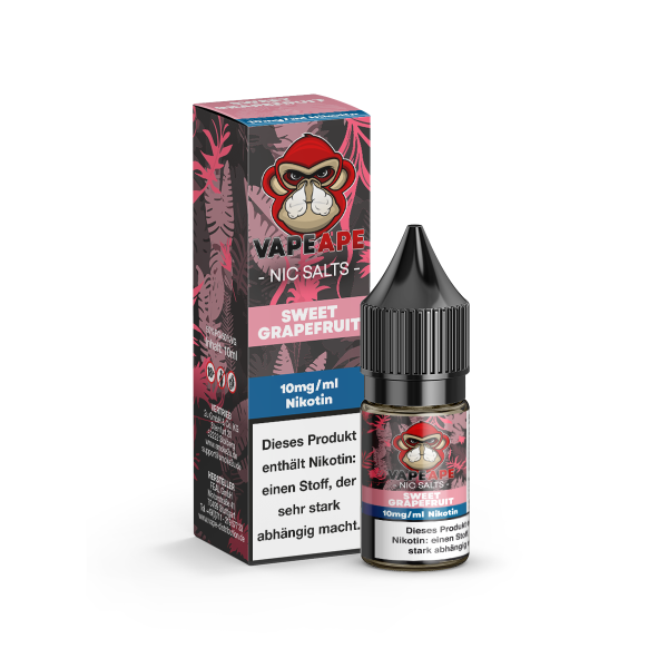 VapeApe Liquid 10ml - Sweet Grapefruit 10mg/ml