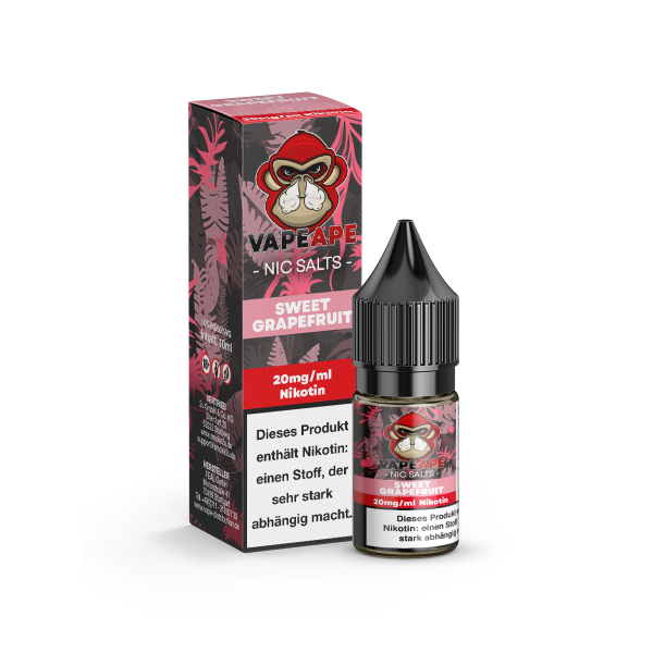 VapeApe Liquid 10ml - Sweet Grapefruit 20mg/ml