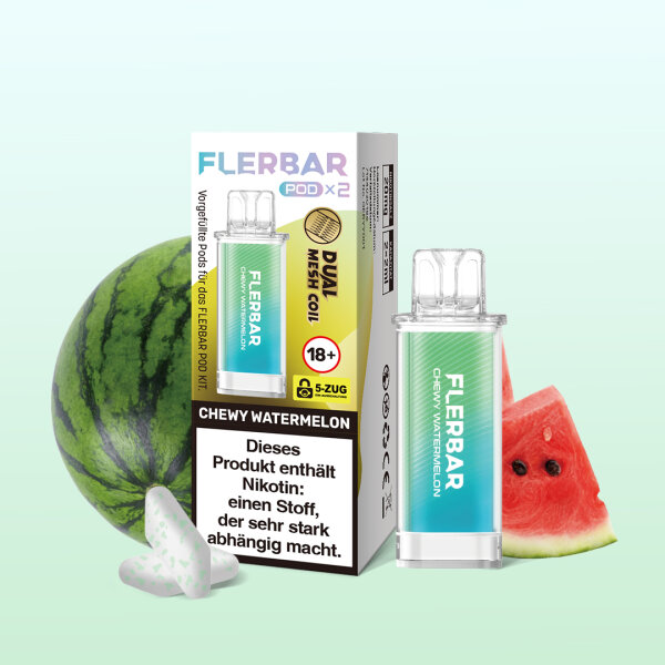 Flerbar Pod - Chewy Watermelon (2er Pack)